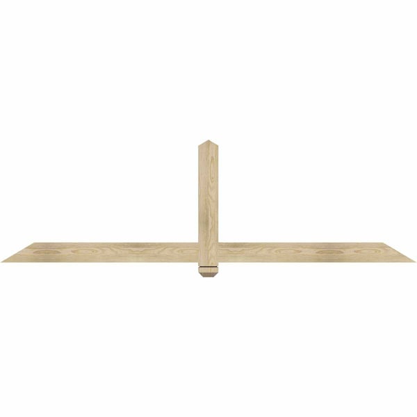 Ekena Millwork Eugene Rough Sawn Timber Gable Bracket, Douglas Fir, 84"W x 24"H x 2"D x 4"F, 7/12 Pitch GBW084X24X0204EUG00RDF - main